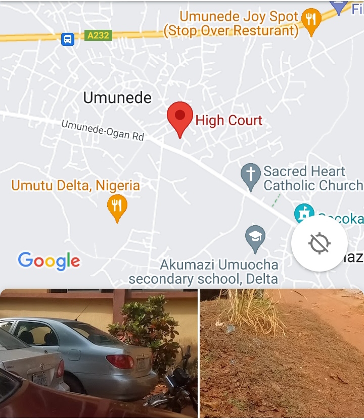 Umunede High Court on Google Maps