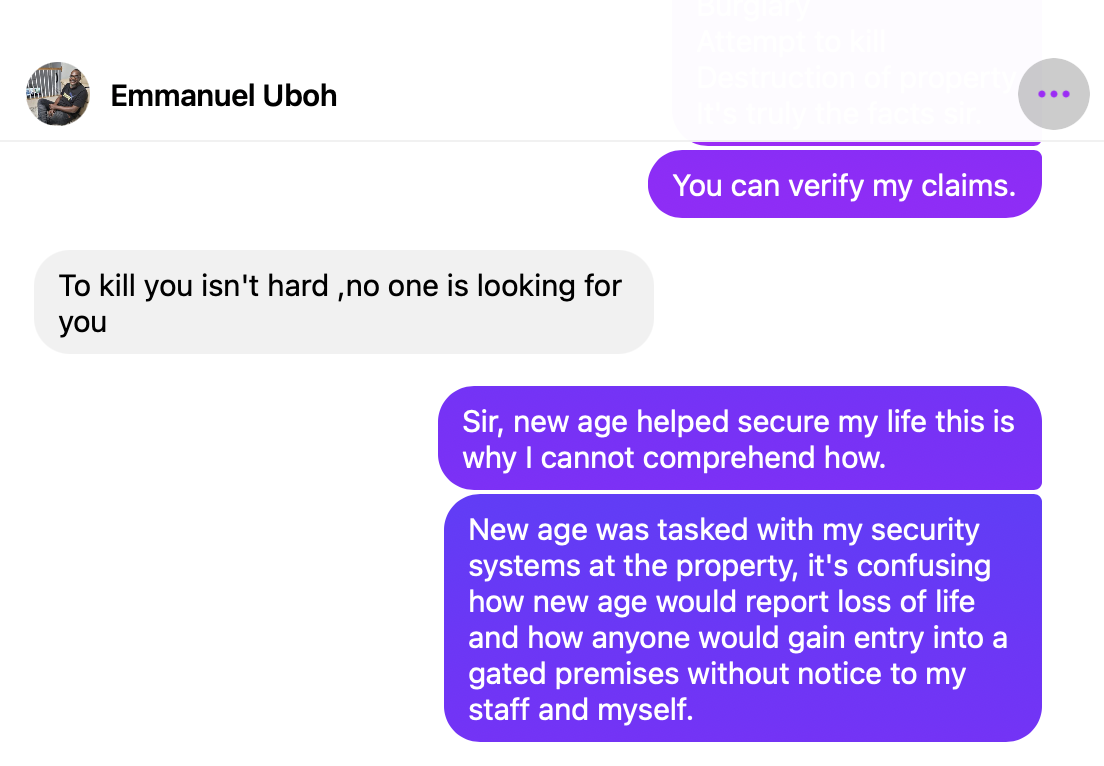 Investigating the people accusing me falsely : Emmanuel Uboh